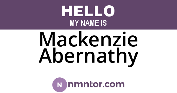 Mackenzie Abernathy