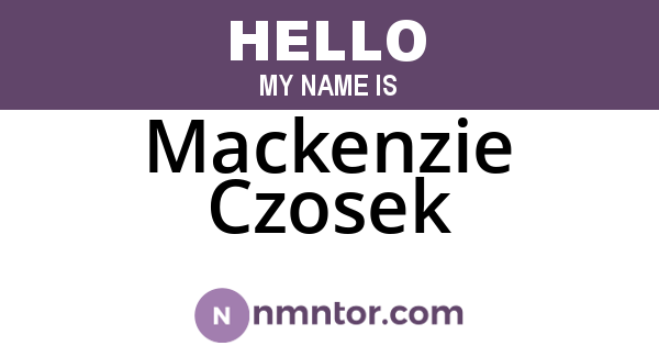 Mackenzie Czosek