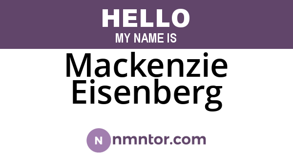 Mackenzie Eisenberg