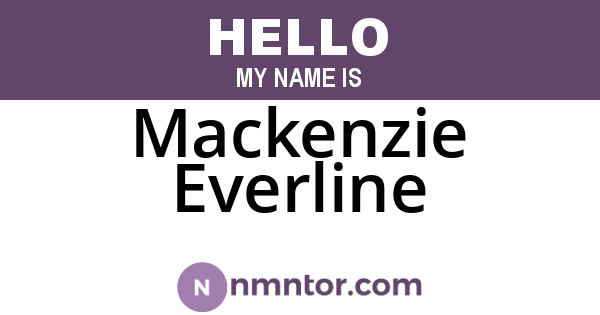 Mackenzie Everline