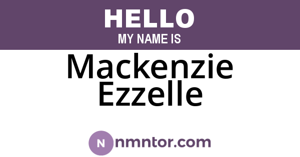 Mackenzie Ezzelle