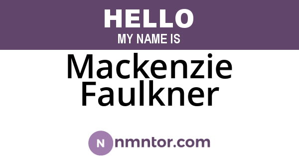 Mackenzie Faulkner