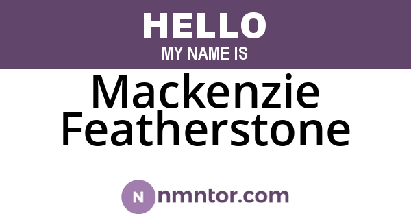 Mackenzie Featherstone
