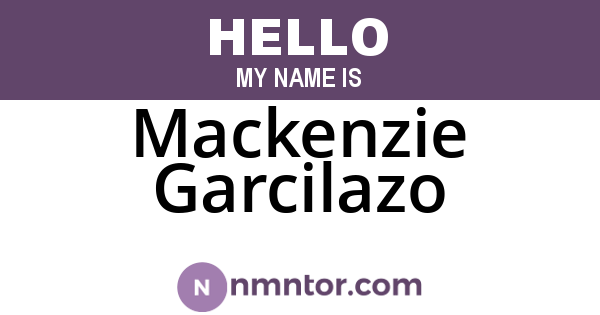 Mackenzie Garcilazo