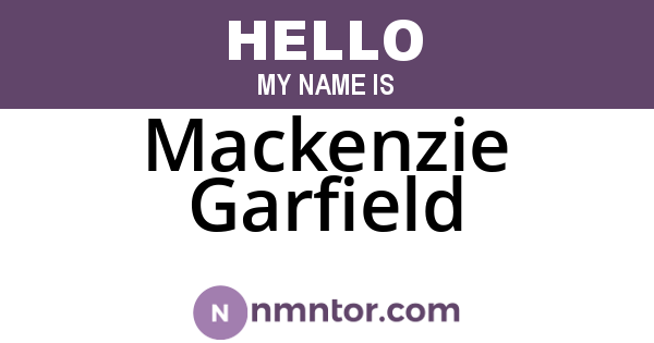 Mackenzie Garfield