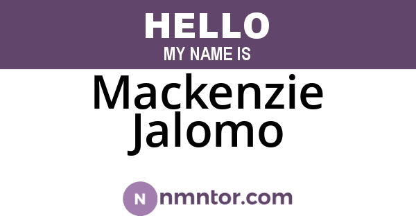 Mackenzie Jalomo