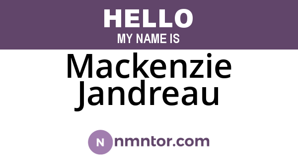 Mackenzie Jandreau