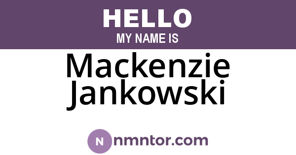 Mackenzie Jankowski