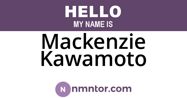 Mackenzie Kawamoto
