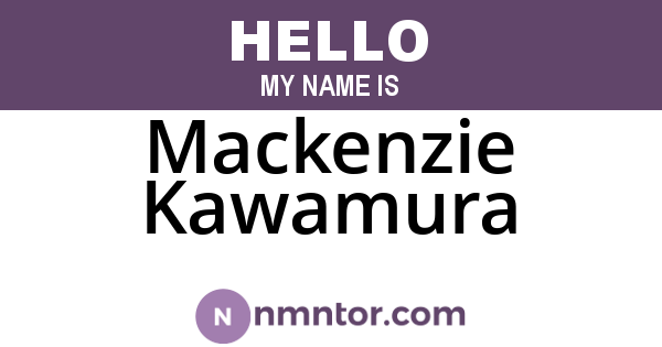 Mackenzie Kawamura