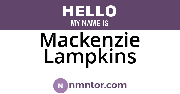 Mackenzie Lampkins