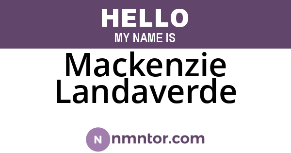 Mackenzie Landaverde