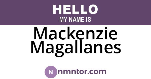 Mackenzie Magallanes