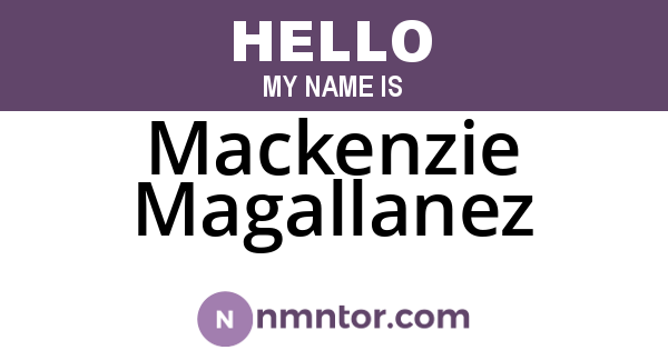 Mackenzie Magallanez