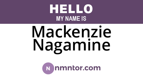 Mackenzie Nagamine