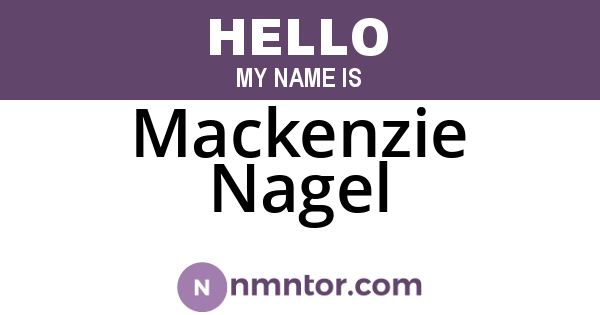 Mackenzie Nagel