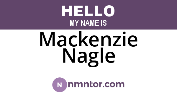 Mackenzie Nagle