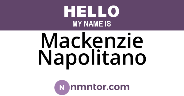 Mackenzie Napolitano