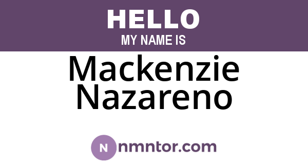 Mackenzie Nazareno