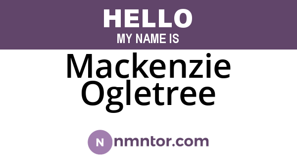 Mackenzie Ogletree