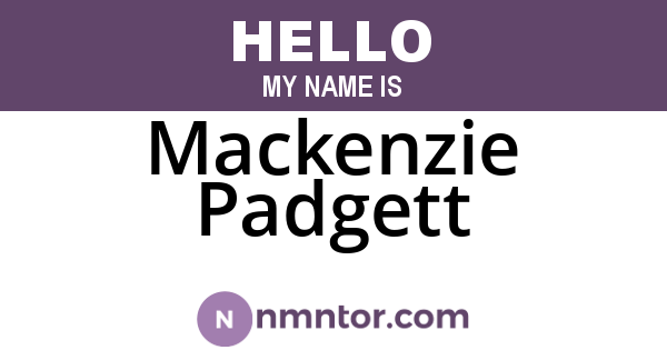 Mackenzie Padgett