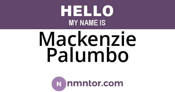 Mackenzie Palumbo
