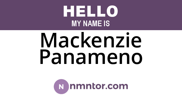 Mackenzie Panameno