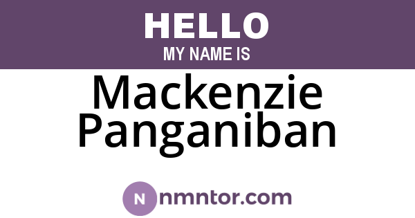 Mackenzie Panganiban