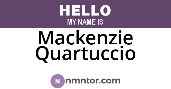 Mackenzie Quartuccio