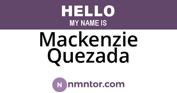 Mackenzie Quezada