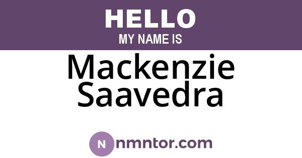 Mackenzie Saavedra