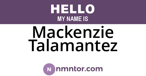 Mackenzie Talamantez