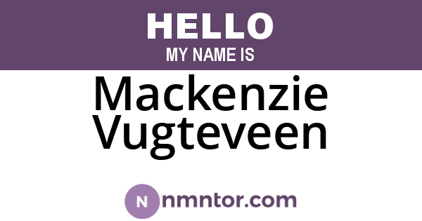 Mackenzie Vugteveen