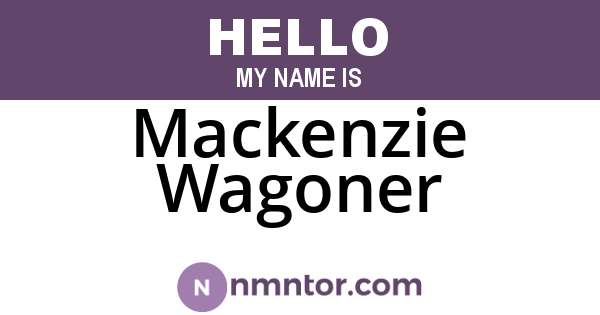 Mackenzie Wagoner