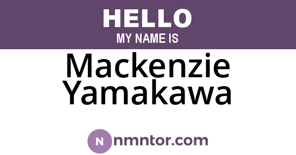 Mackenzie Yamakawa