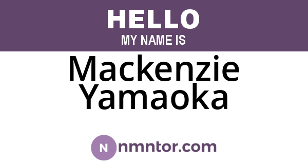 Mackenzie Yamaoka