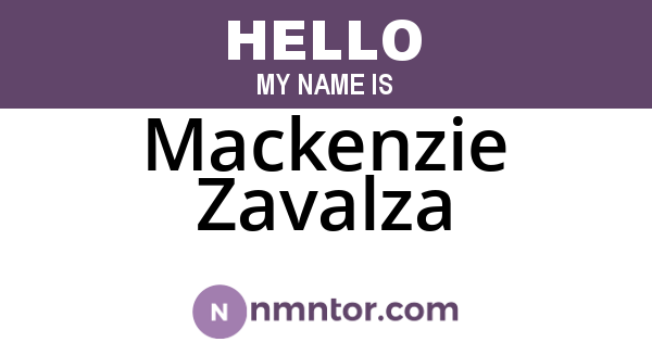 Mackenzie Zavalza
