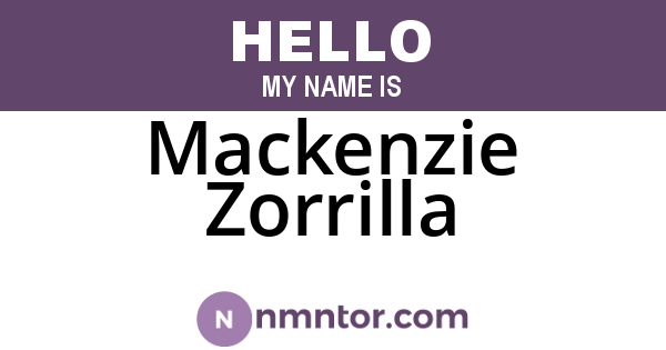 Mackenzie Zorrilla