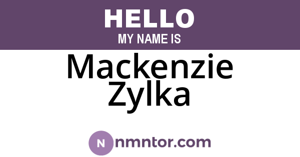 Mackenzie Zylka