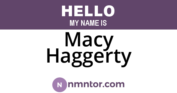 Macy Haggerty