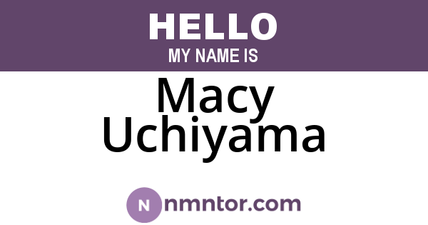 Macy Uchiyama