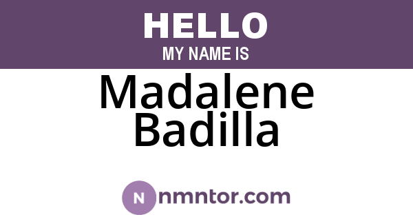 Madalene Badilla