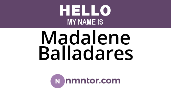 Madalene Balladares