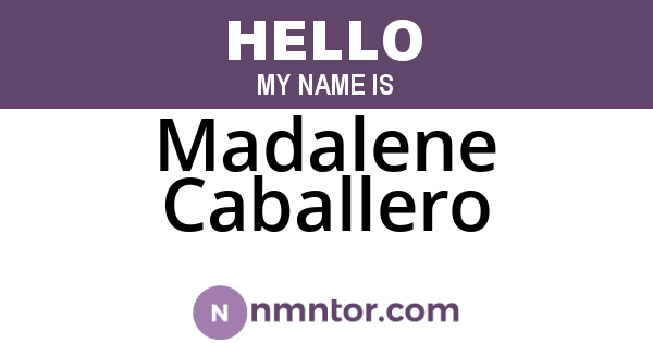 Madalene Caballero
