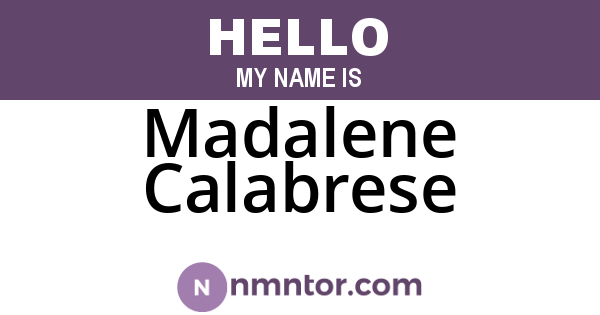 Madalene Calabrese