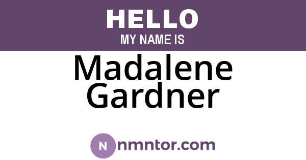 Madalene Gardner