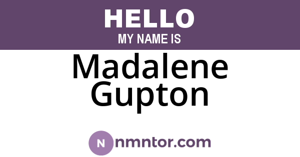 Madalene Gupton