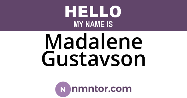 Madalene Gustavson