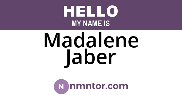 Madalene Jaber