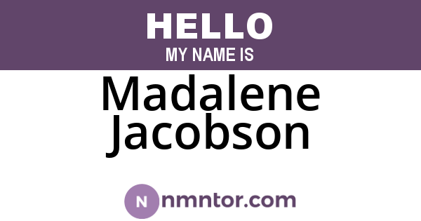 Madalene Jacobson